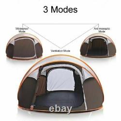 Instantané Pop-up Camping Tente Famille Randonnée Extérieure Basic 5-8 Qualité De La Personne