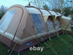 Kampa Polzeath 8 tente tunnel en polycoton pour 8 personnes, bon état