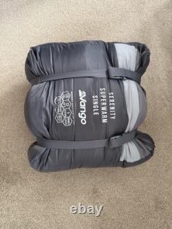 Kit de camping Vango Galaxy 300, tente, matelas Comfort 7,5, sac de couchage. Utilisé une seule fois.