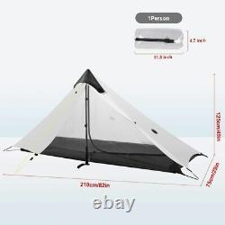 Lanshan 1 Personne Outdoor Ultralight Camping Tente 3 Saison Professionnelle 15d Tente