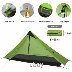 Lanshan 1 Personne Tente Ultra-légère 3 Saison Professionnelle 15d Tente De Camping En Plein Air