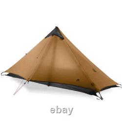 Lanshan 1 Personne Tente Ultra-légère 3 Saisons Backpacking Randonnée Camping Sauvage Khaki