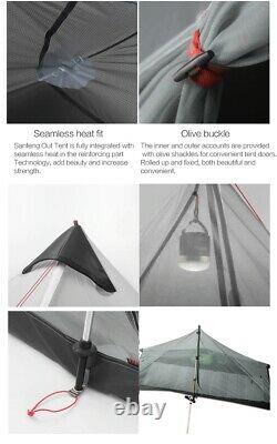 Lanshan 2 3f Ul Gear 2 Personne 1 Personne Outdoor Ultralight Camping Tente S03 & S04