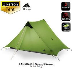 Lanshan 2 Imperméable À L’eau 2 Personne 1 Personne Outdoor Ultralight Nylon Camping Tent S3