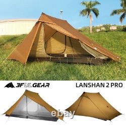 Lanshan 2 Pro 2 Person Outdoor Ultralight Camping Tente 3 Saison Professionnelle 20d