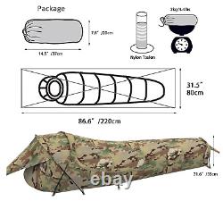 MT Couverture de Bivy Militaire Cachette Tente Compacte à Pôle Unique