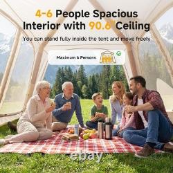 NAIZEA Tente Gonflable Tente à Gonfler Imperméable Air Glamping pour 4 à 6 Personnes avec Pompe