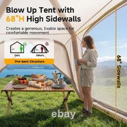 NAIZEA Tente Gonflable Tente à Gonfler Imperméable Air Glamping pour 4 à 6 Personnes avec Pompe