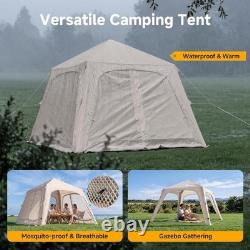 NAIZEA Tente Gonflable Tente à Gonfler Imperméable Air Glamping pour 4 à 6 Personnes avec Pompe