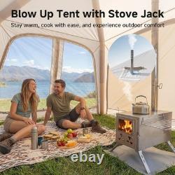 NAIZEA Tente Gonflable Tente à Gonfler Imperméable Air Glamping pour 4 à 6 Personnes avec Pompe