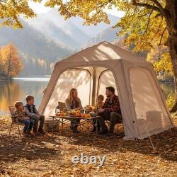 NAIZEA Tente Gonflable Tente à Gonfler Imperméable Air Glamping pour 4 à 6 Personnes avec Pompe