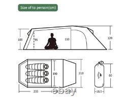 Naturehike Opalus 3 tente tunnel ultralégère imperméable pour 3 personnes pour camping