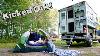 Nous Avons Monté Notre Maison Camping Tente Dans La Haute Péninsule Du Michigan Vivant Dans Un Camion Camper