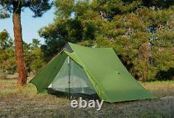 Nouveau 3f Lanshan 2 Ultralight 2person Wild Camping Tente Lightweight 3 Season Green