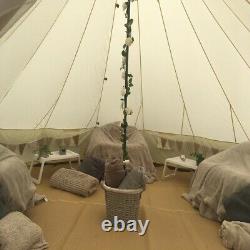 Nouveau 900d Oxford Fabric 4m Bell Tente 4 Season Teepee Tente Pour Glamping Extérieur