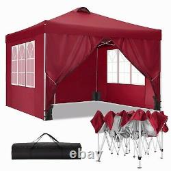 Nouveau! Pop Up Gazebo 3x3m Tente Waterproof Commercial Large Camping Black Tents Uk