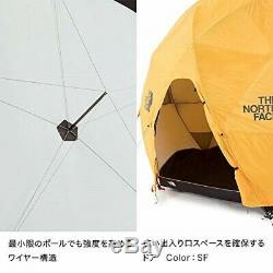 Nouveau Visage Du Nord Nv21800 Geodome 4 Tente Avec Empreinte Jaune Safran Du Japon
