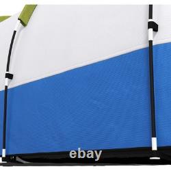 Nouveau style Outsunny tente de camping 2-3 personnes avec chambre, salon / porche vert
