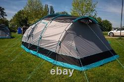 OLPRO Stafford 6.0 Tente Tunnel Grise 6 Personnes, Imperméable, Écran en Maille, 2 Portes