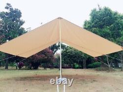 Outdoor 4x3m Sun Canopy Sunshade Shelter Tente Tente Top Auvent Pour L'ombre De Camping
