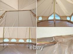Outdoor Luxe 4x6m Empereur Tente De Bell Imperméable Tente De Glamping Grande Tente De Yurt