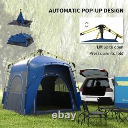 Outsunny Tente de Camping Automatique 4 Personnes, Tente Pop-Up Extérieure, Portable