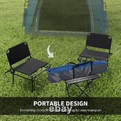 Outsunny Tente de Camping Automatique 4 Personnes, Tente Pop-Up Extérieure, Portable