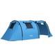 Outsunny Tente De Camping Familiale 2 Chambres Pour 3-4 Personnes, Imperméable 3000mm, Bleu Ciel