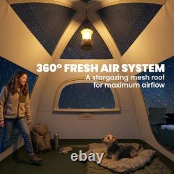 Outsunny tente de camping gonflable pour 3 personnes avec double-toit imperméable 3000 mm, reconditionnée