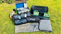 Outwell Montana 600P tente familiale 6 places + auvent, tapis, sous-couche et accessoires supplémentaires