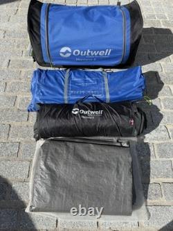 Outwell Montana 6P tente pour 6 personnes + extension d’auvent + tapis de sol + tapis BUNDLE