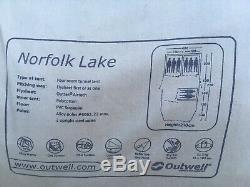 Outwell Norfolk Lac 6-8 Berth Grande Famille Polycoton Tente Avec Les Polonais En Alliage