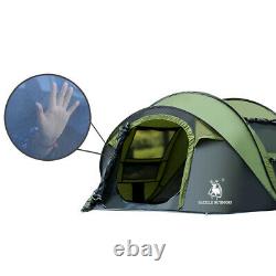 Pop Up Tent Automatique 3-4 Man Person Family Waterproof Camping Festival Portable