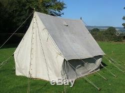 Pré Guerre Vintage Toile Tente Grand 10x8ft Csecc Evocation Vintage Camping