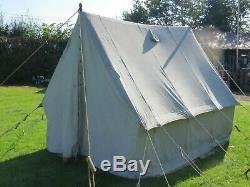 Pré Guerre Vintage Toile Tente Grand 10x8ft Csecc Evocation Vintage Camping