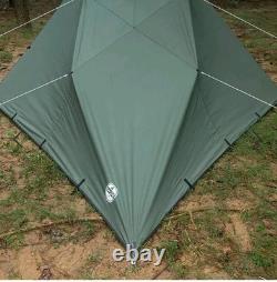 Refuge Bushcraft Pomoly Wolf Den 2.0 / Tente de Camping / Losange / Vert / Toile