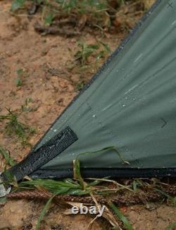 Refuge Bushcraft Pomoly Wolf Den 2.0 / Tente de Camping / Losange / Vert / Toile