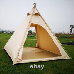 Royaume-uni Expédiés Three Seasons Adult Camping Indian Teepee Pyramid Tent Pour 23 Personnes
