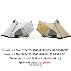 Royaume-uni Waterproof Camping Family Tent Indian Style Pyramid Tipi Winter Camp Tents