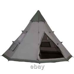 Sac de transport pour tente de camping pour grande famille de 6-7 personnes avec fenêtre en maille