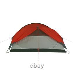 Silicone Biker 2 Tente Dôme, Tente De 2 Personnes Imperméable À L’eau 5000mm Orange-rouge