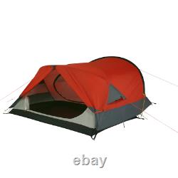 Silicone Biker 2 Tente Dôme, Tente De 2 Personnes Imperméable À L’eau 5000mm Orange-rouge
