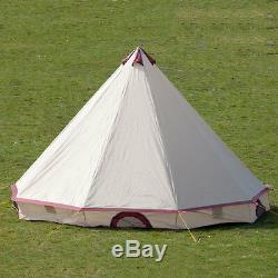 Skandika Comanche Tipi Tipi 8 Personne / Homme Tente Camping Grande Cousu Plancher Nouveau