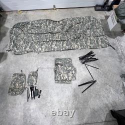 Système de Shelter de Combat Tente ACU de l'Armée Américaine pour Une Personne Très Bon État Complet