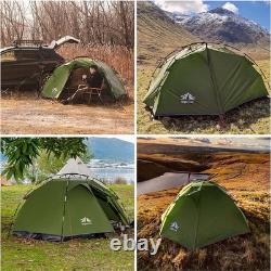 Tente 2 places légère étanche double couche facile à monter camping festival