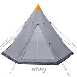 Tente 4 personnes grise extérieure instantanée popup abri de sommeil camping randonnée vidaXL