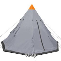 Tente 4 personnes grise extérieure instantanée popup abri de sommeil camping randonnée vidaXL