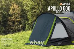 Tente 5 places Vango Apollo, imperméable 3000 mm, grand auvent, installation en 10 minutes