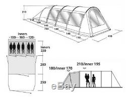 Tente 6 Personnes Outwell / Grande Remorque / Coffre De Toit Plus Équipement