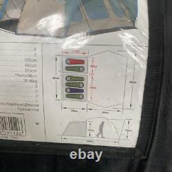 Tente 6 personnes Wynnster Pegasus Camping Familial Grande Tente 2 Chambres RRP299£